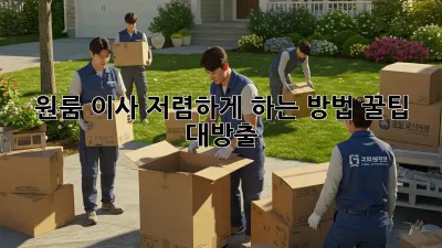 원룸 이사, 저렴하게 하는 방법! 꿀팁 대방출!